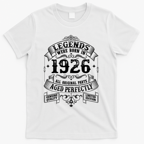 100th Birthday Vintage Scroll Border Legends Were Born Age product image 1