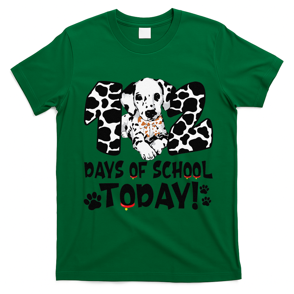 102 Days Of School Today Dalmatian Dog Funny 100th Day product image 3