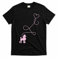 1950s Sock Hop Costume Dog Cute Poodle Heart T-Shirt
