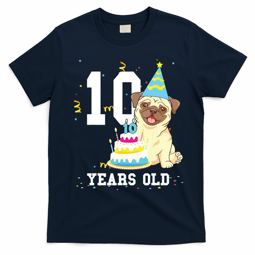10 Years Old Birthday Pug Dog Lover Party Kids Boy Girl product image 2