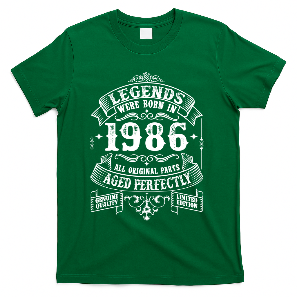40th Birthday Vintage Scroll Border Legends Were Born Age product image 4