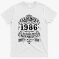 40th Birthday Vintage Scroll Border Legends Were Born Age product image 1