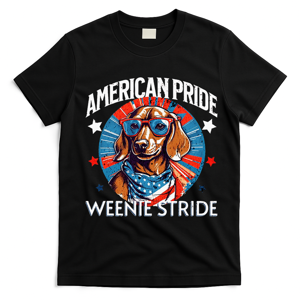 4th of July Funny Dachsund Weiner Dog Weenie USA America product image 1