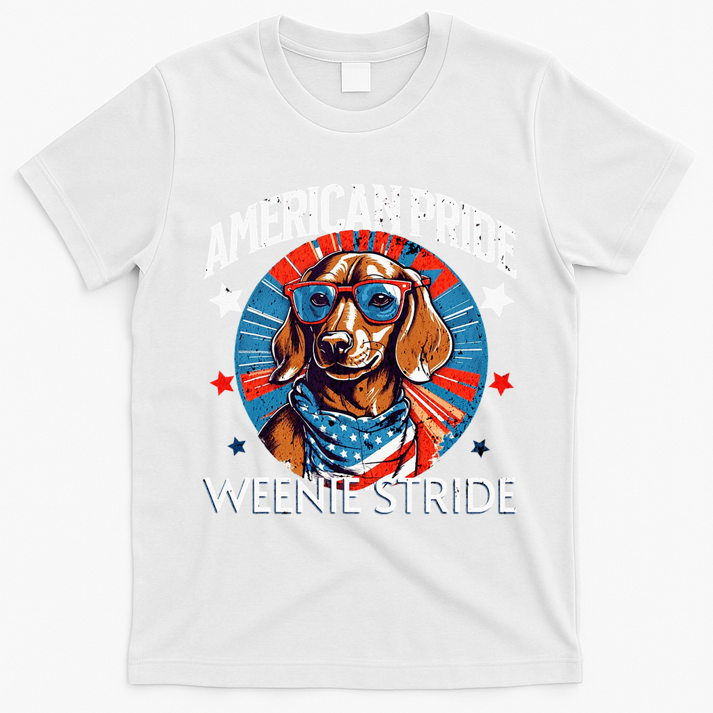 4th of July Funny Dachsund Weiner Dog Weenie USA America product image 4