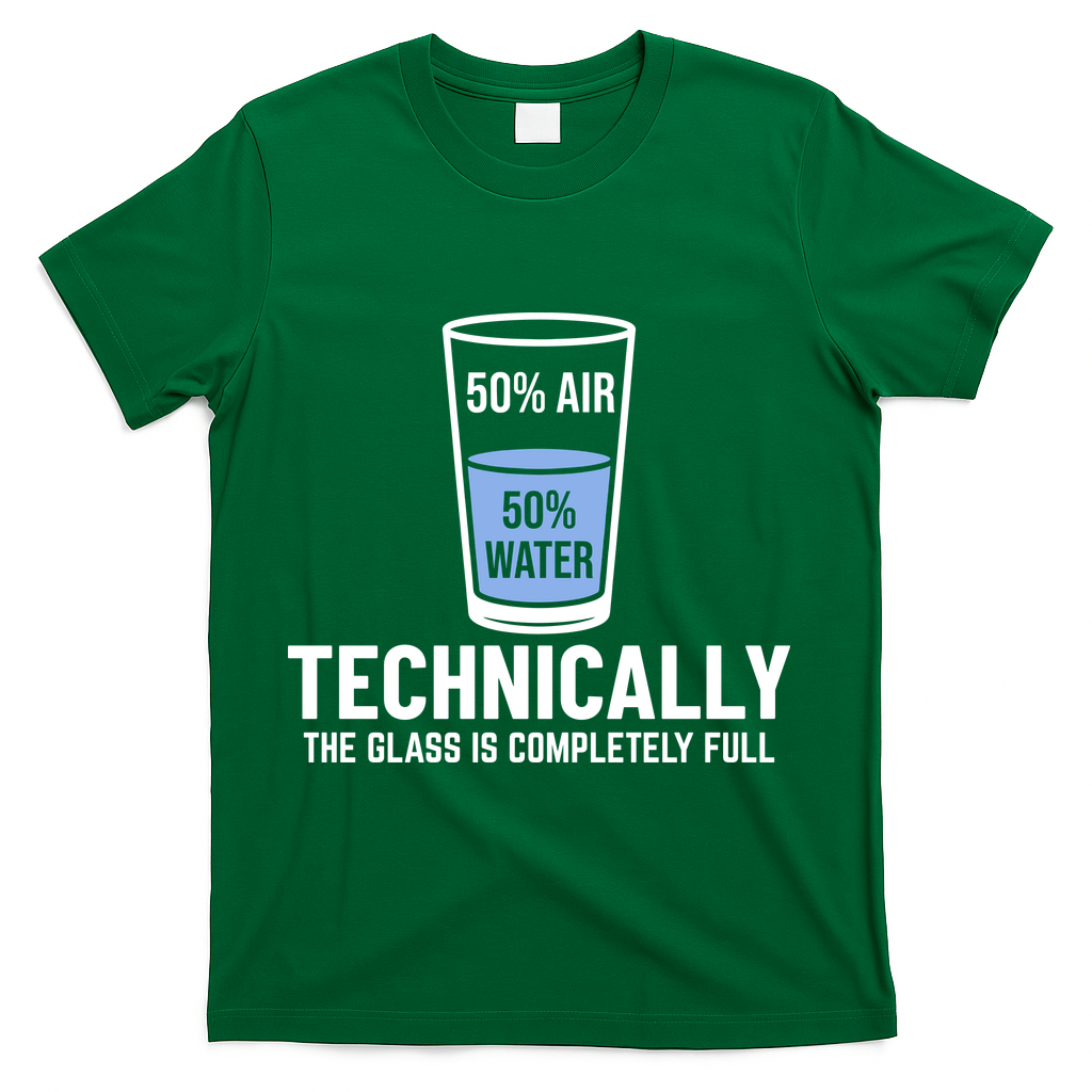 50% Air 50% Water Technically The Glass Is Completely Full product image 4