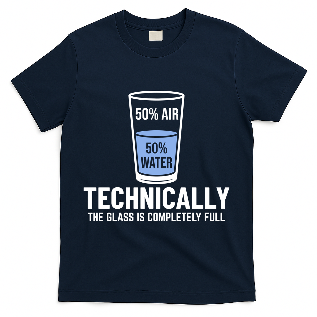 50% Air 50% Water Technically The Glass Is Completely Full product image 3