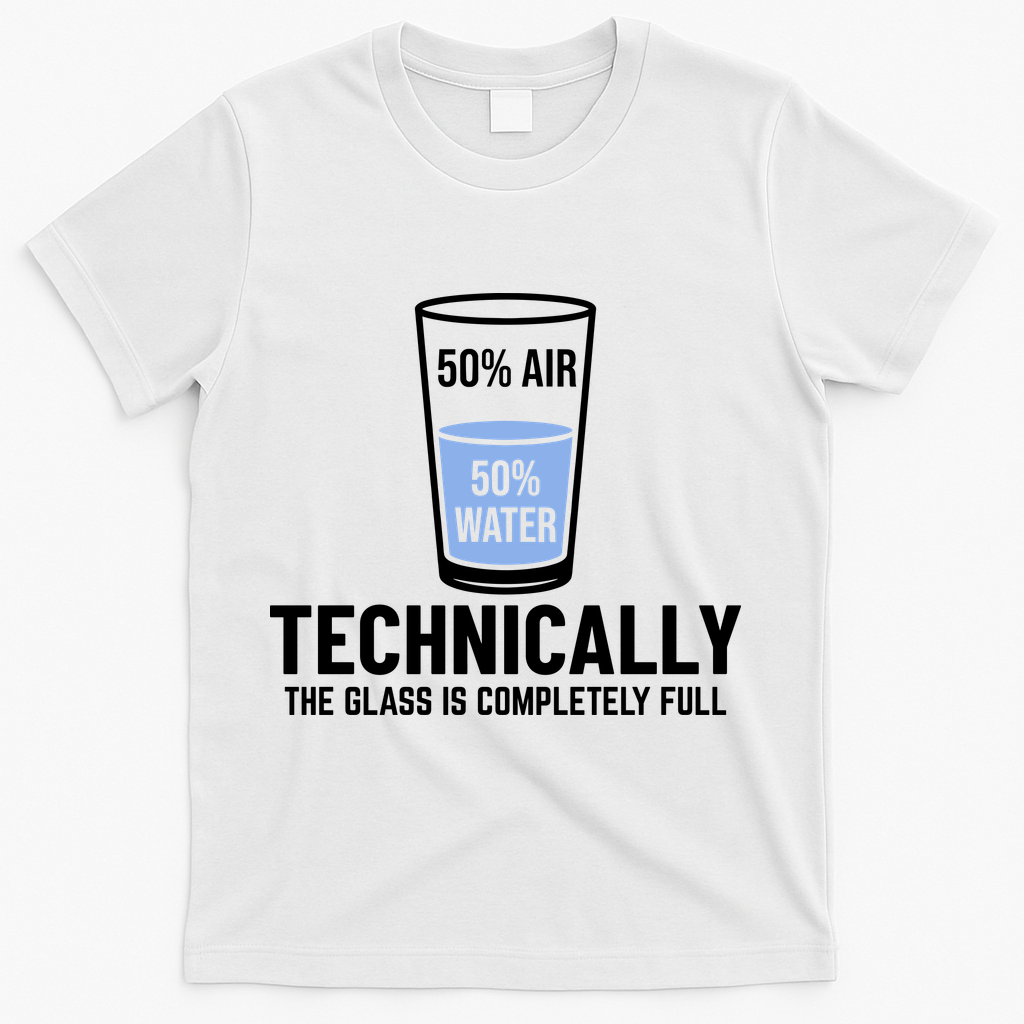 50% Air 50% Water Technically The Glass Is Completely Full product image 2