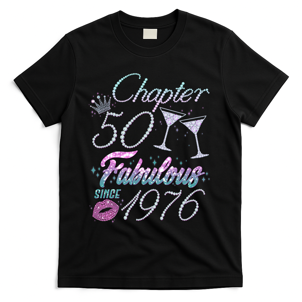 50th Birthday Chapter 50 Fabulous Since 1976 Rhinestones product image 1