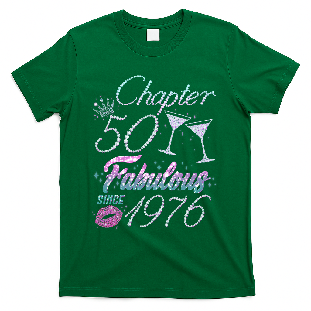 50th Birthday Chapter 50 Fabulous Since 1976 Rhinestones product image 4