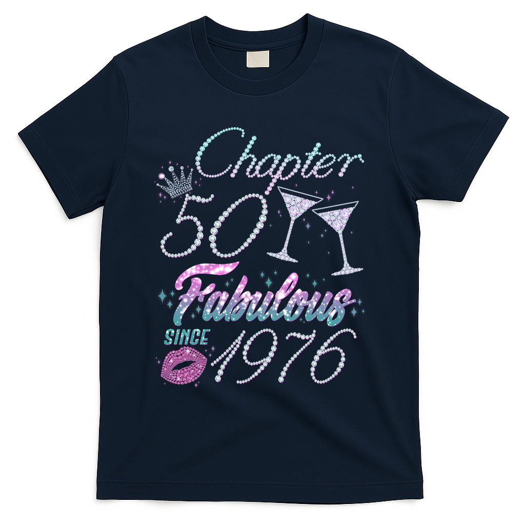 50th Birthday Chapter 50 Fabulous Since 1976 Rhinestones product image 3