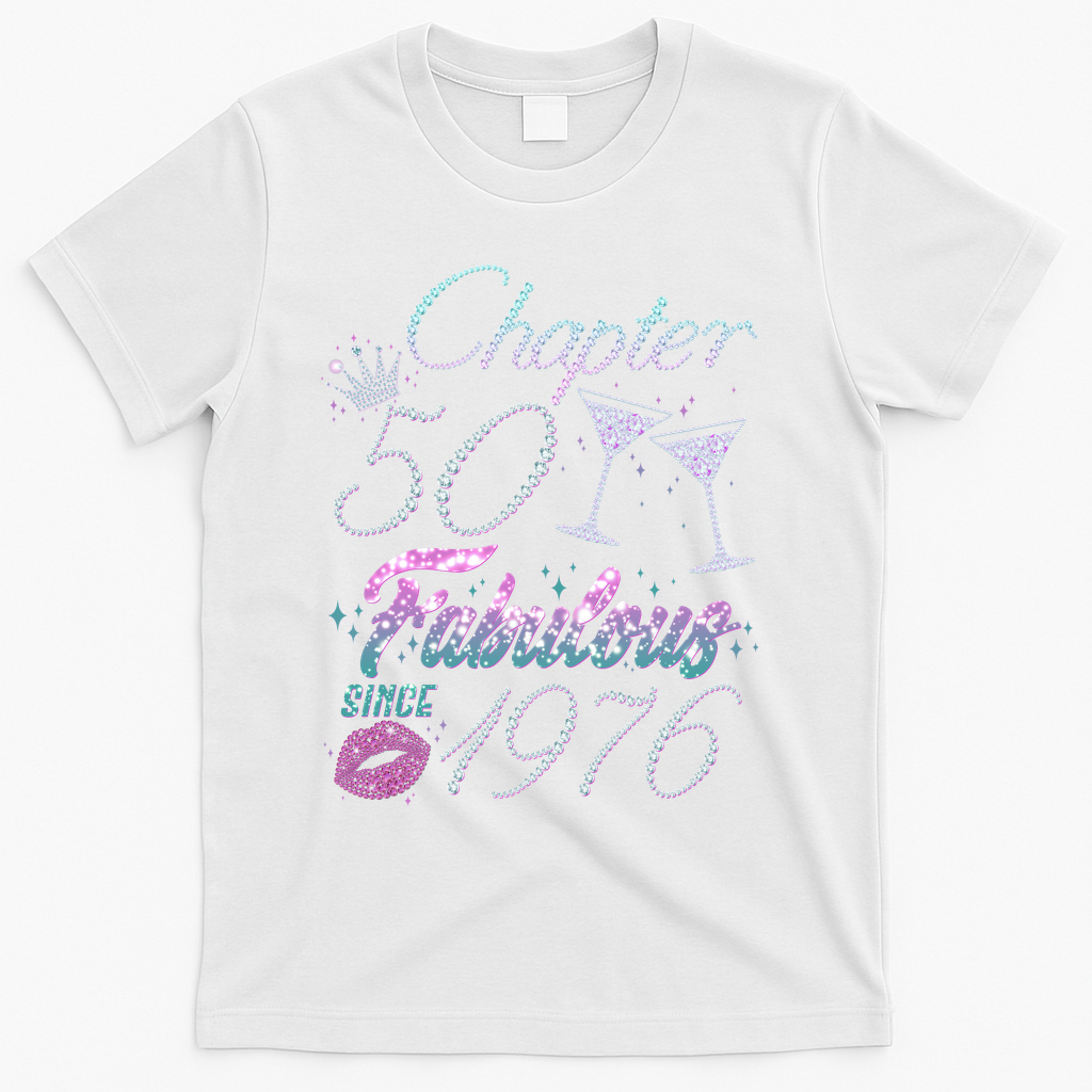 50th Birthday Chapter 50 Fabulous Since 1976 Rhinestones product image 2
