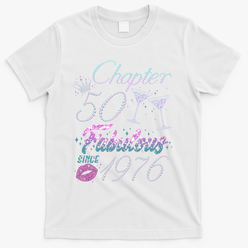 50th Birthday Chapter 50 Fabulous Since 1976 Rhinestones product image 2