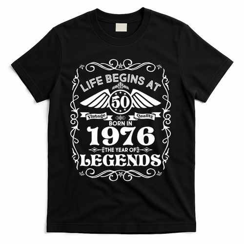 50th Birthday Life Begins At 50 Born In 1976 The Year Of product image 1