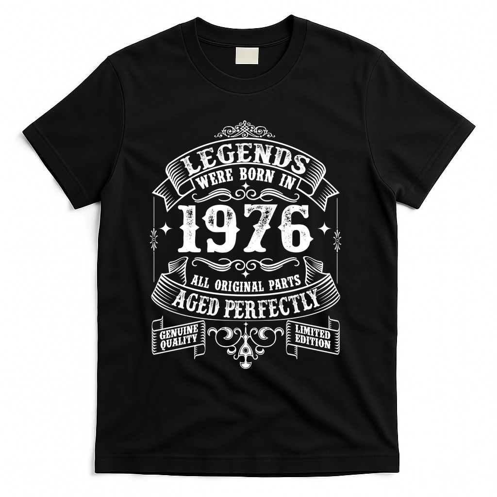 50th Birthday Vintage Scroll Border Legends Were Born Age product image 2