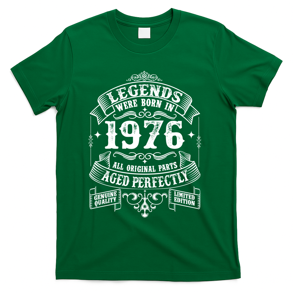 50th Birthday Vintage Scroll Border Legends Were Born Age product image 4