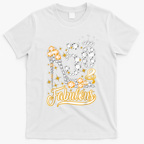 50 & Fabulous 50 Years Old 50th Birthday Diamond Crown Shoes T-Shirt