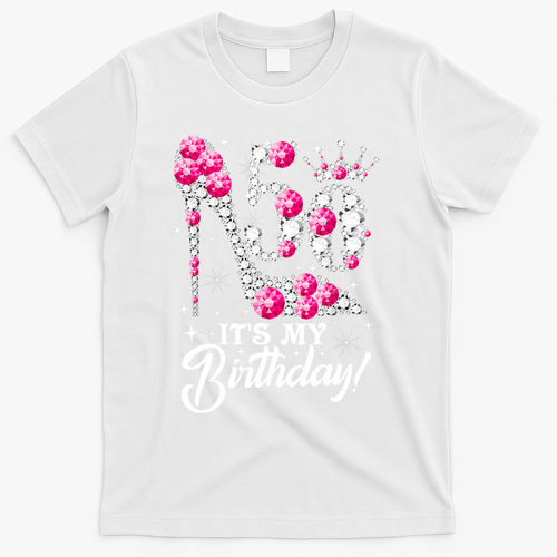 50 Years Old It's My 50th Birthday Funny Pink Diamond Shoes T-Shirt