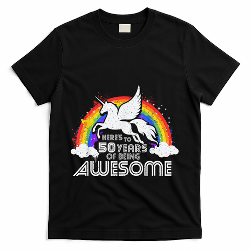 50 Years Of Being Awesome Unicorn Rainbow 50th Birthday product image 1