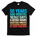 50 Years Of Being Awesome 50th Birthday Time Breakdown product image 1
