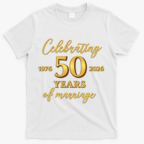 50 Years Of Marriage 1976-2026 50th Wedding Anniversary product image 1