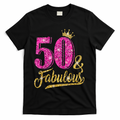 50 Years Old Gift 50 & Fabulous 50th Birthday Pink Crown product image 1
