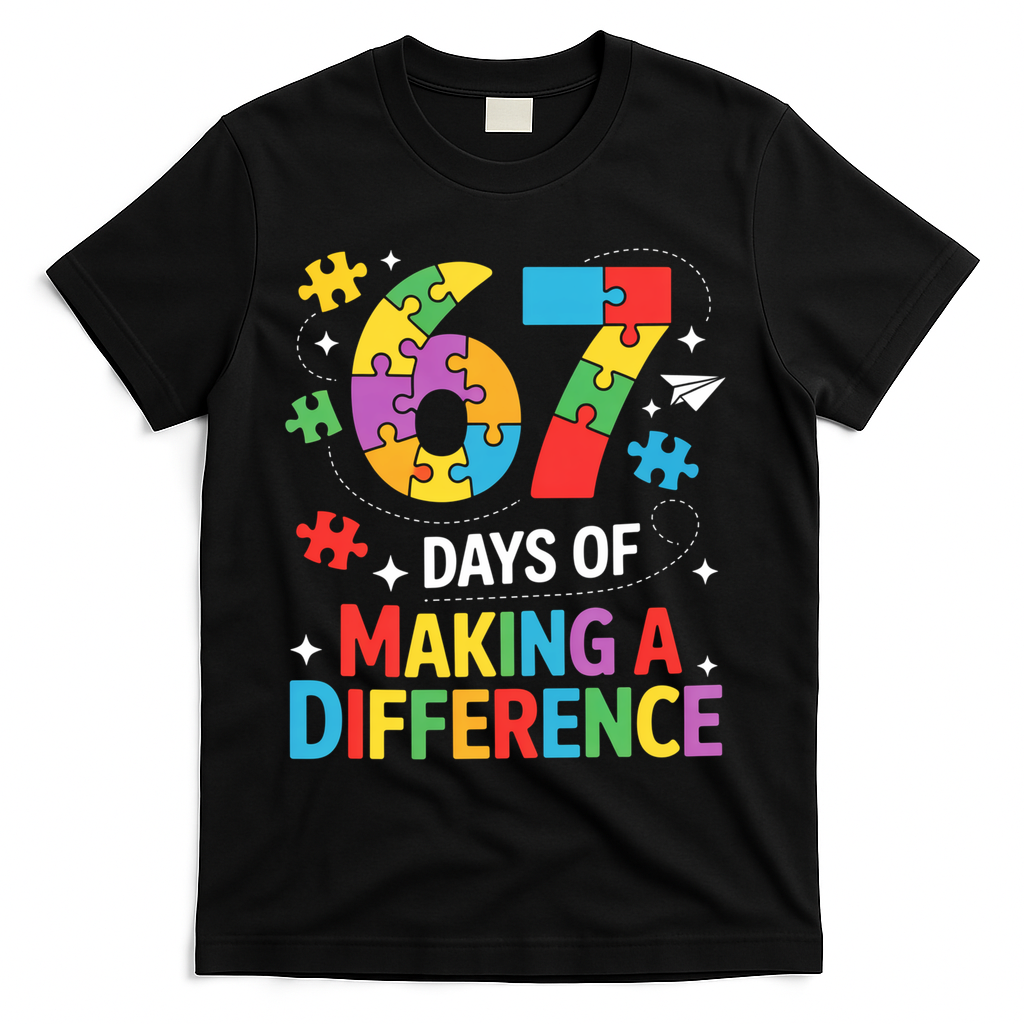 67 Days Of Making A Difference 6-7 Meme Autism Awareness product image 2