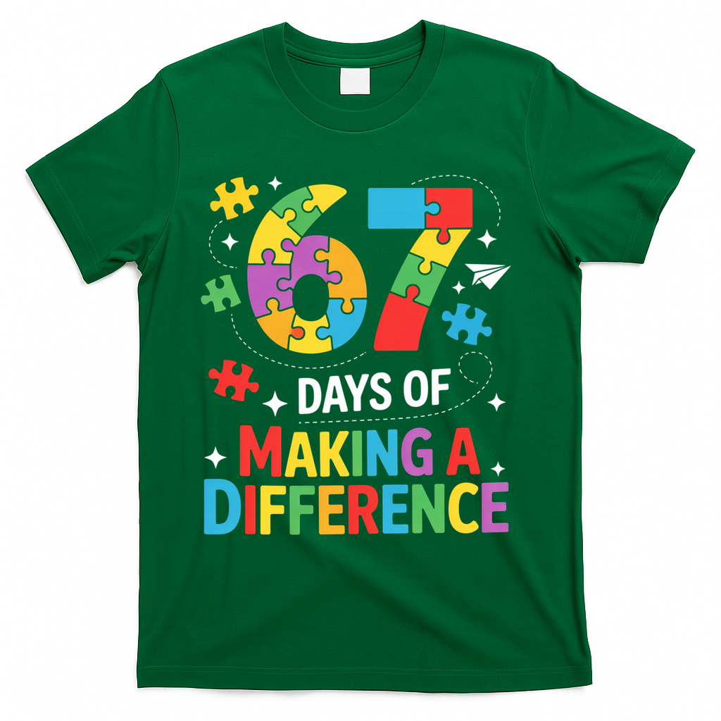 67 Days Of Making A Difference 6-7 Meme Autism Awareness product image 4