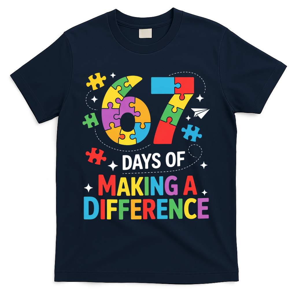 67 Days Of Making A Difference 6-7 Meme Autism Awareness product image 3