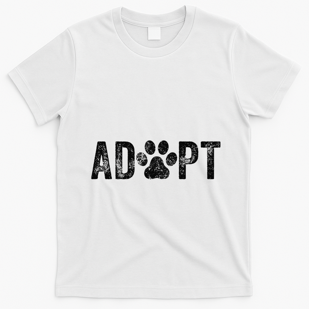 Adopt Dog Cat Pet Rescue Animal Adoption Funny Vintage product image 4
