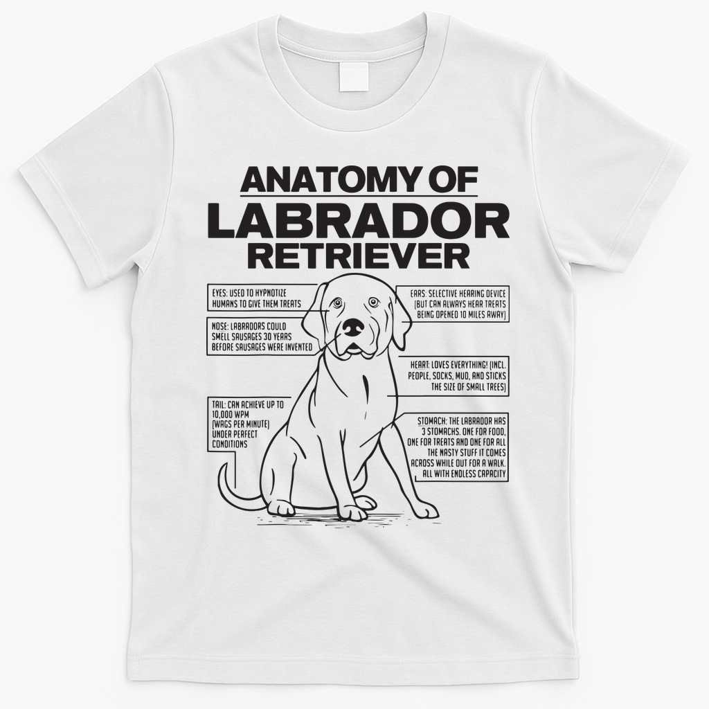 Anatomy Of A Labrador Retriever Funny Dog Owner Gifts product image 4