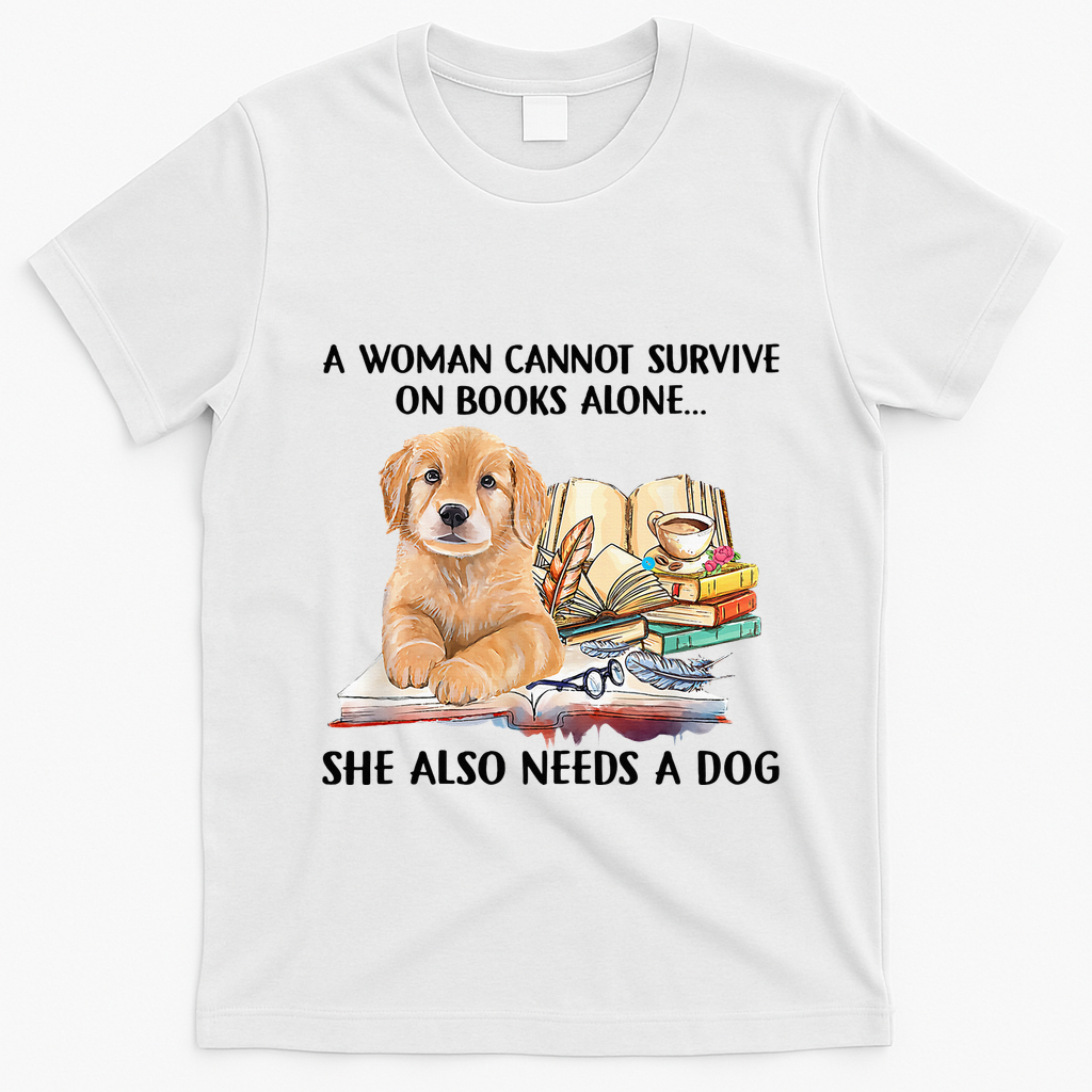 A Woman Cannot Survive On Books Alone She Also Needs A Dog product image 4