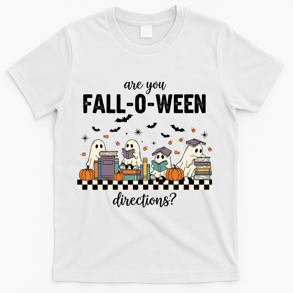 Are You Fallo Ween Directions Reading Ghost Halloween product image 2