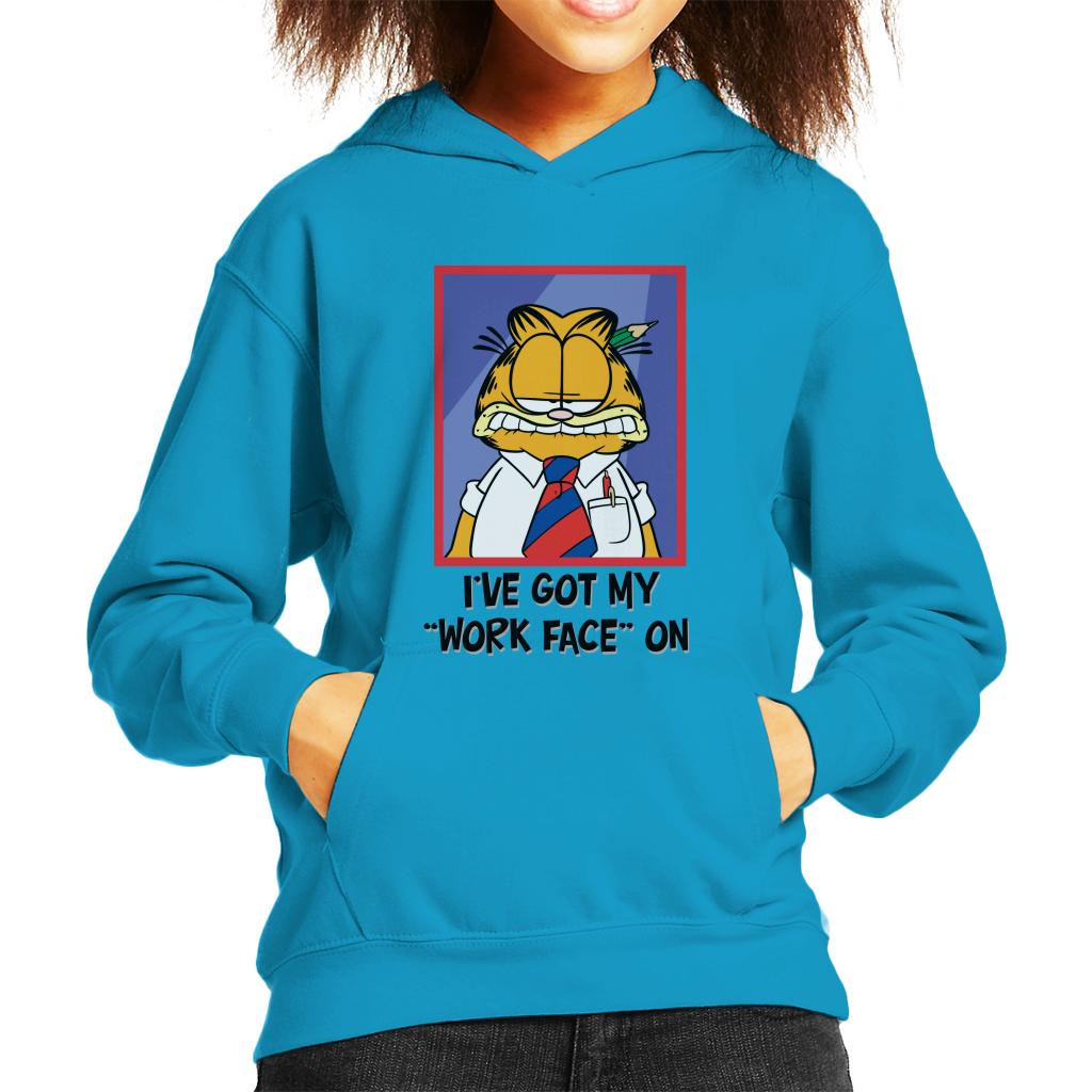 Garfield Got My Work Face On Kid's Hooded Sweatshirt product image 4