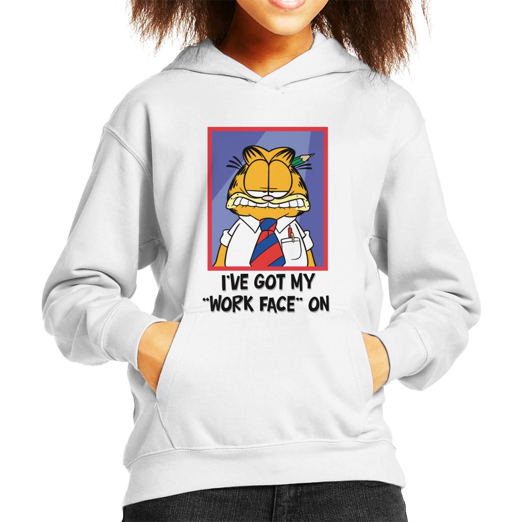 Garfield Got My Work Face On Kid's Hooded Sweatshirt product image 6