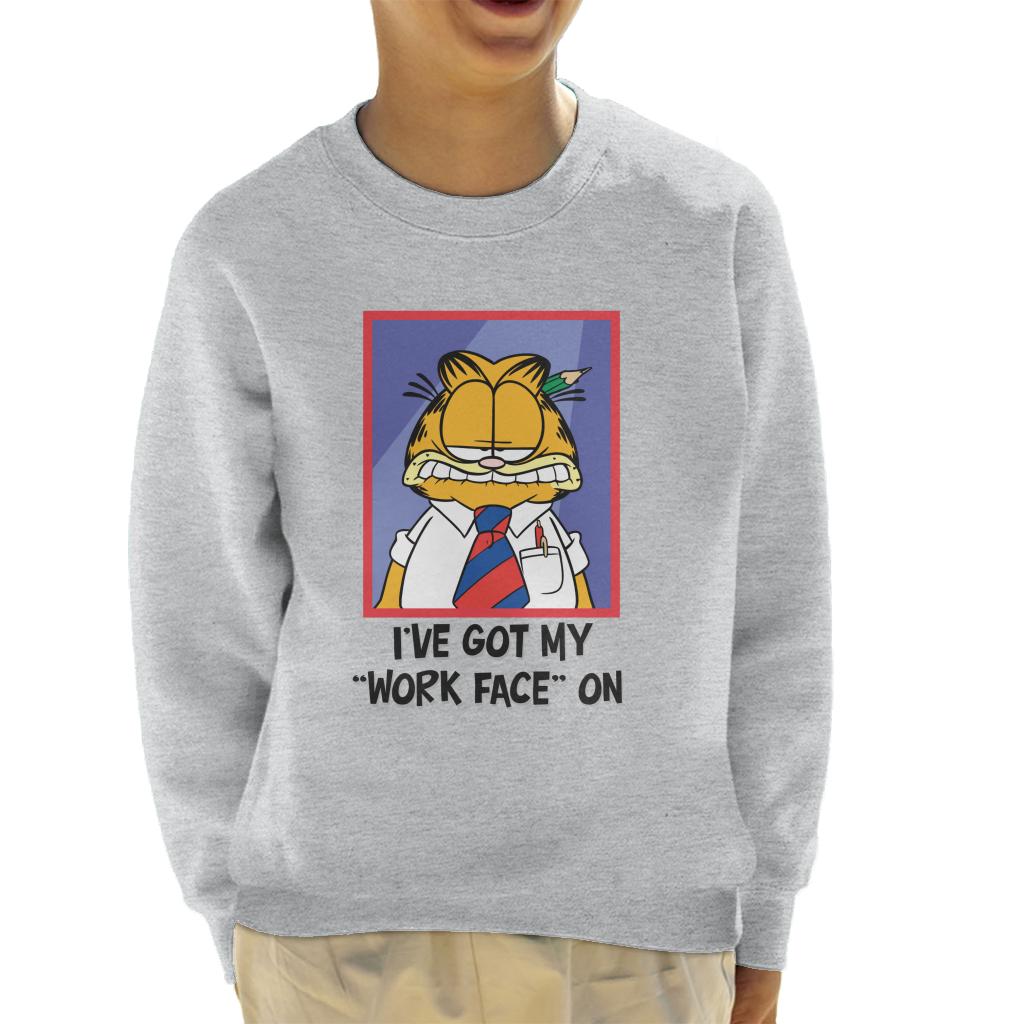 Garfield Got My Work Face On Kid's Sweatshirt product image 1
