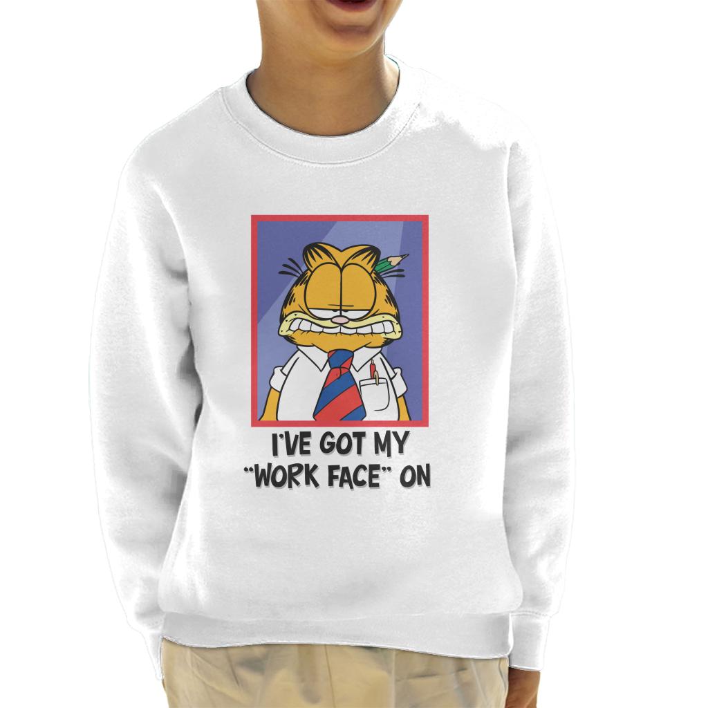 Garfield Got My Work Face On Kid's Sweatshirt product image 6
