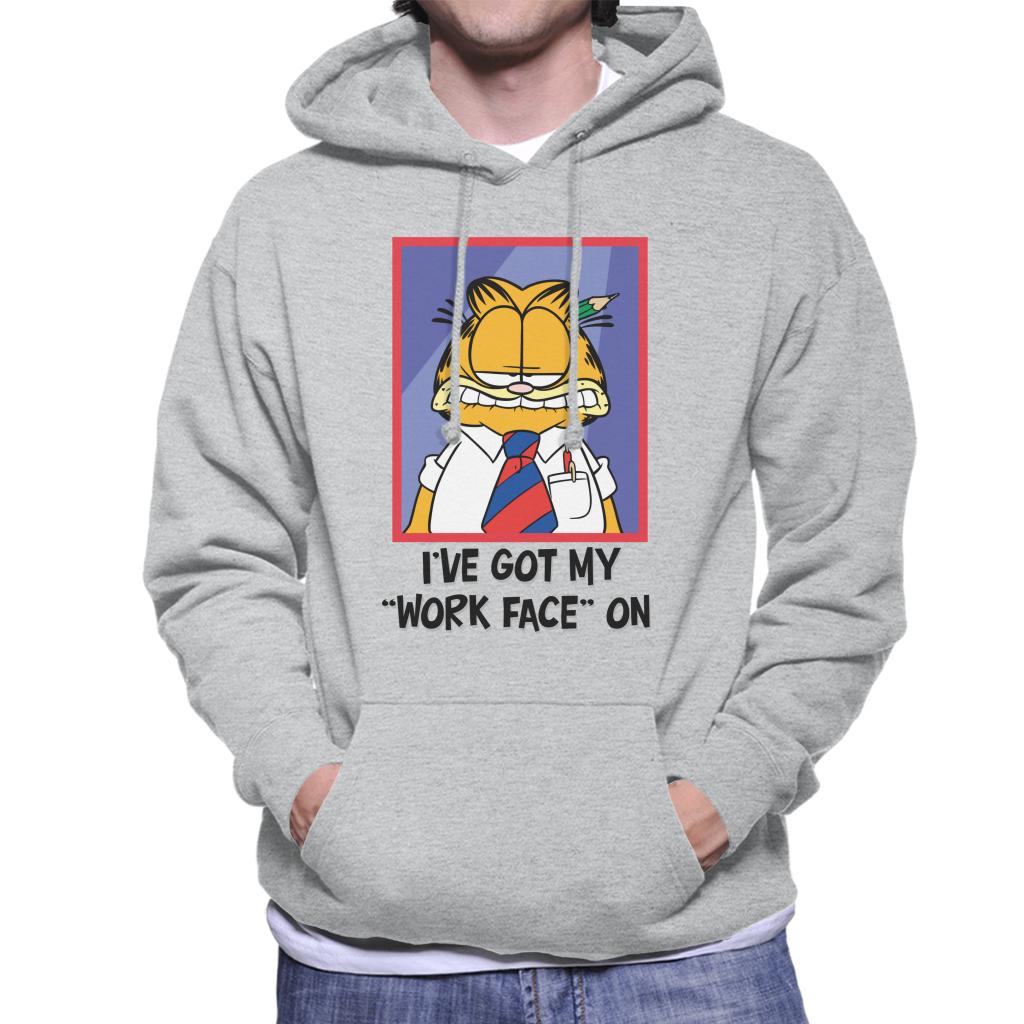 Garfield Got My Work Face On Men's Hooded Sweatshirt product image 1