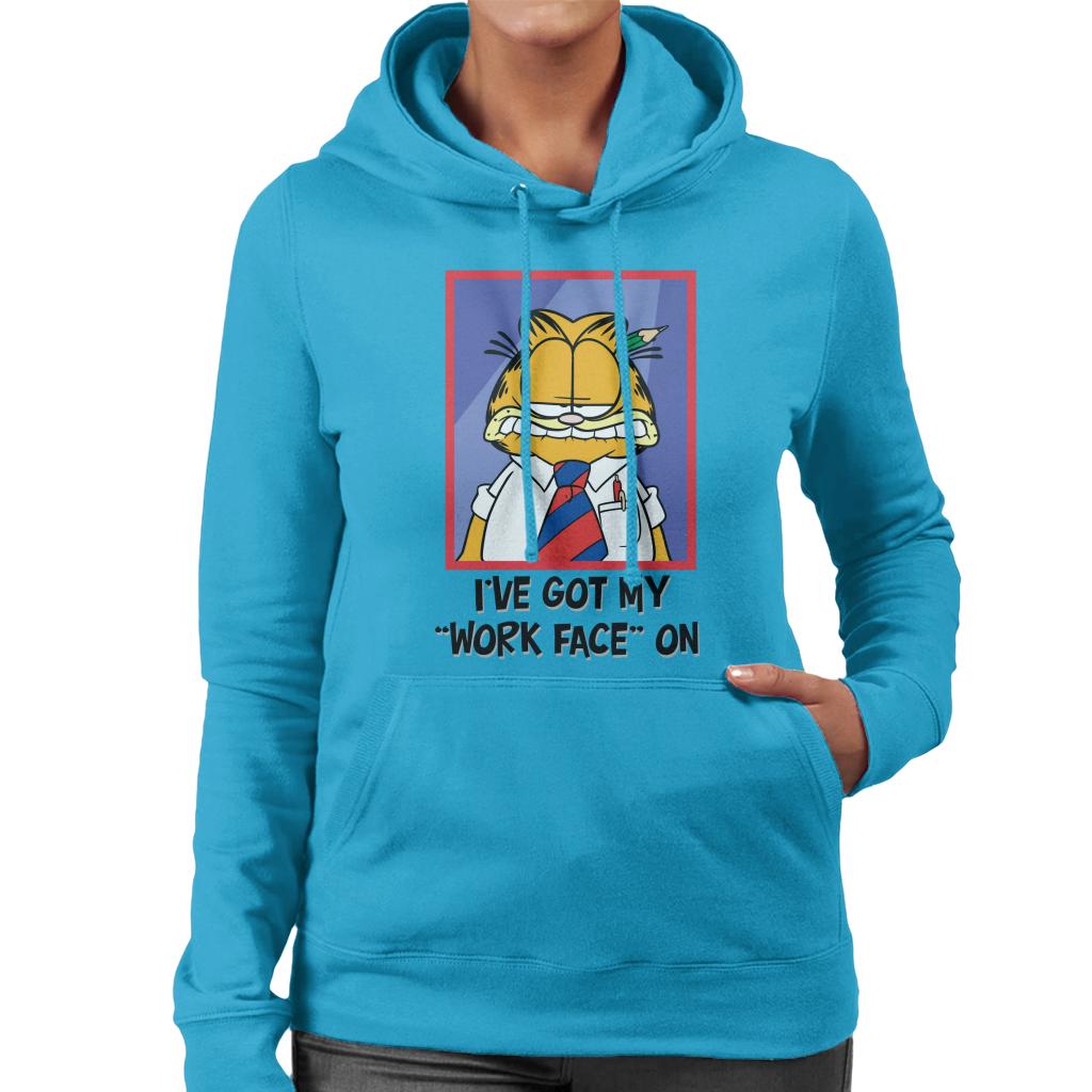 Garfield Got My Work Face On Women's Hooded Sweatshirt product image 6