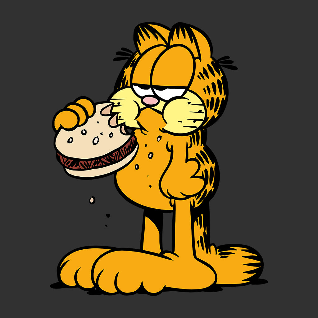 Garfield Eating Burger Men's T-Shirt product image 2
