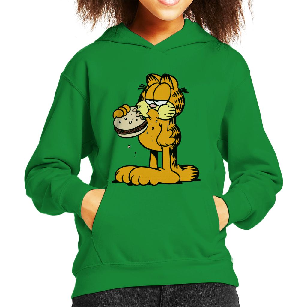 Garfield Eating Burger Kid's Hooded Sweatshirt product image 6