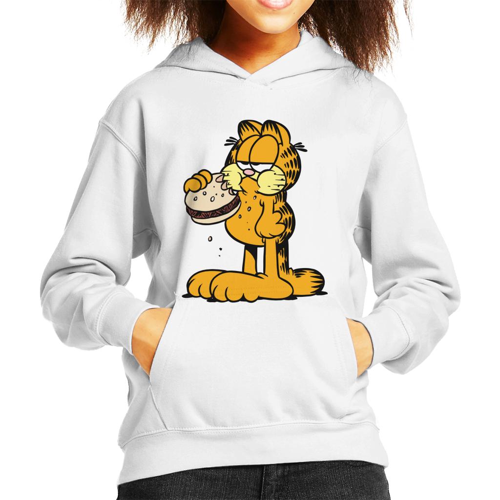 Garfield Eating Burger Kid's Hooded Sweatshirt product image 4