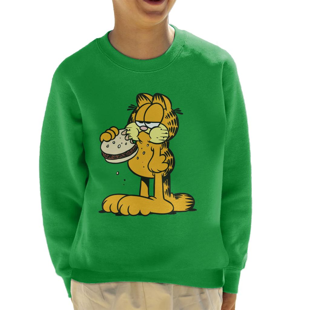 Garfield Eating Burger Kid's Sweatshirt product image 4