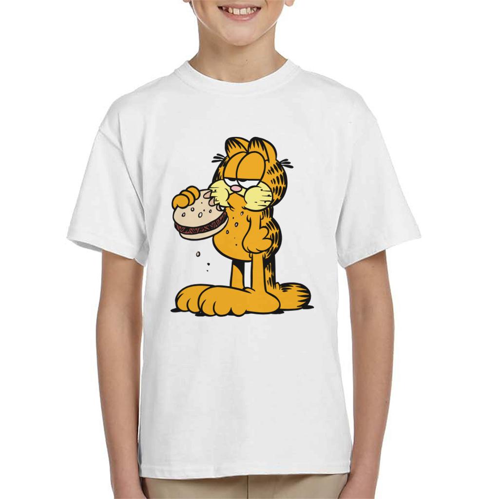 Garfield Eating Burger Kid's T-Shirt product image 1