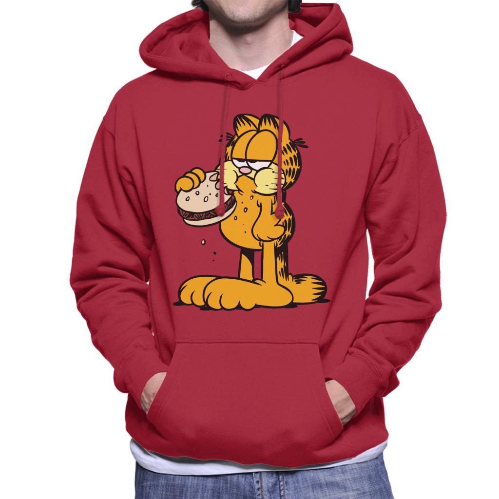 Garfield Eating Burger Men's Hooded Sweatshirt product image 6