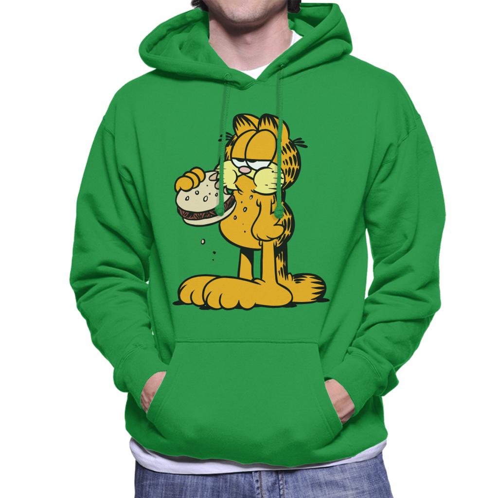 Garfield Eating Burger Men's Hooded Sweatshirt product image 4