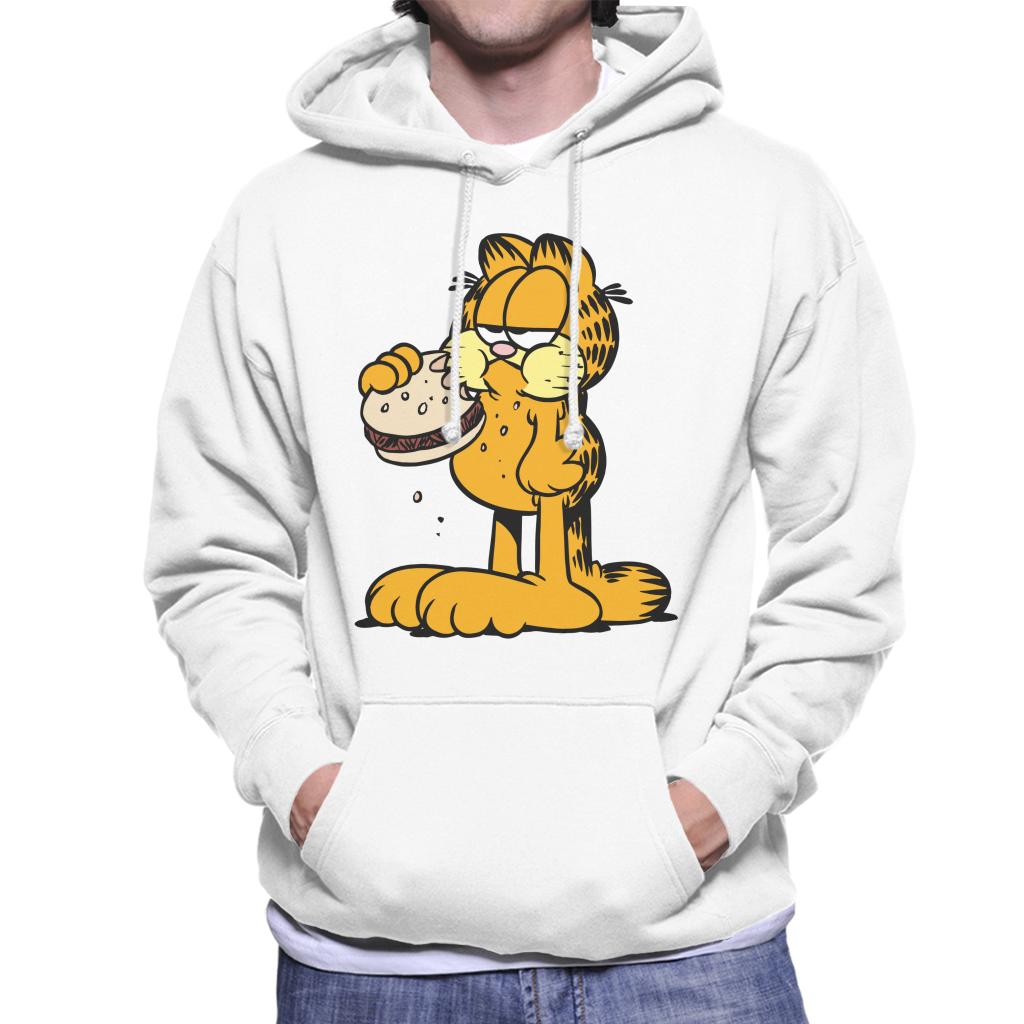 Garfield Eating Burger Men's Hooded Sweatshirt product image 1