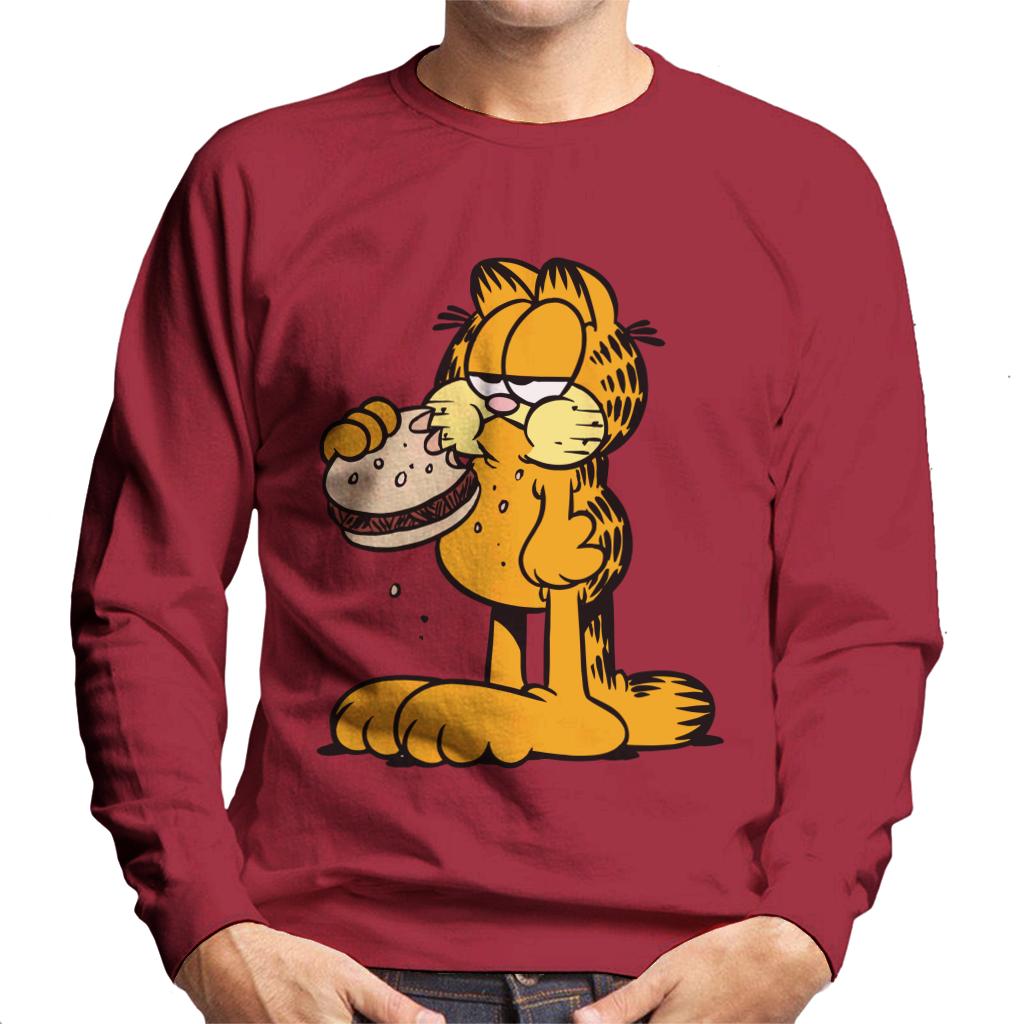 Garfield Eating Burger Men's Sweatshirt product image 6