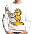 Garfield Eating Burger Men's Sweatshirt product image 1
