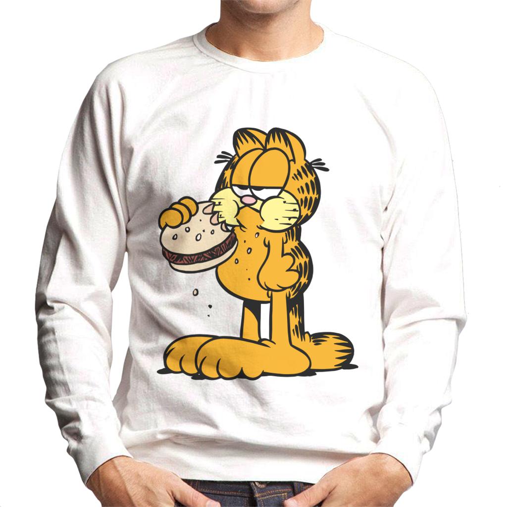 Garfield Eating Burger Men's Sweatshirt product image 1
