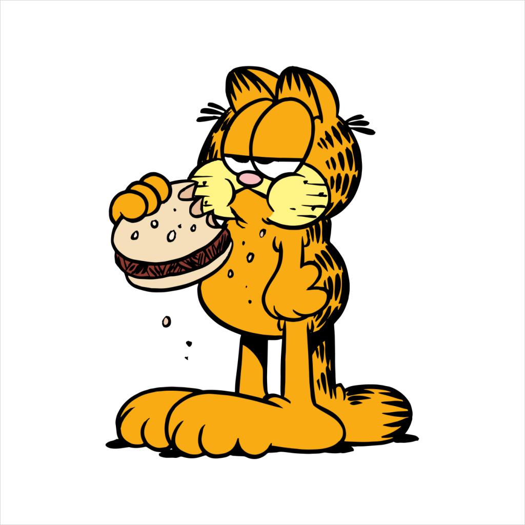 Garfield Eating Burger Men's Sweatshirt product image 2